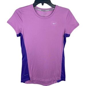 3/30$🔥 Nike Dri Fit Purple Active Shirt Workout tee shirt size S
